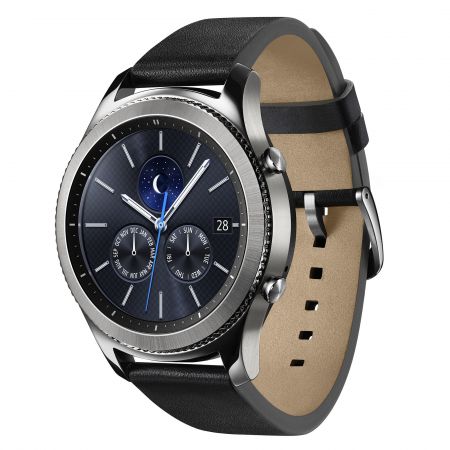 Ceas Smartwatch Samsung Gear S3, Classic, bratara clasica piele, IP68