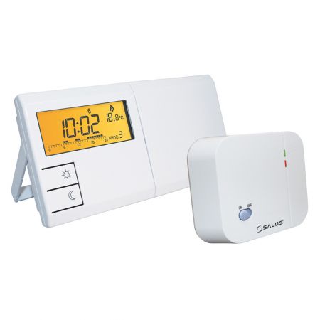 Termostat ambiental programabil Salus 091FLRF fara fir, comanda wireless, afisaj lcd, 9 programe, economie energie pana la 30%, 2 temperaturi, program anti-inghet