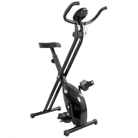 Bicicleta verticala Techfit XB200, pliabila, Negru