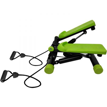 Mini stepper Kondition SS 032, computer si corzi, Negru/Verde