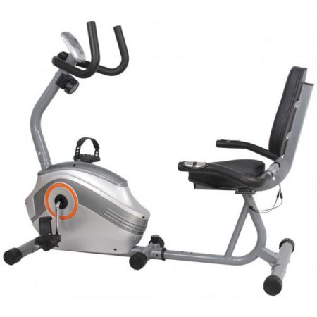 Bicicleta orizontala FitTronic 501R, greutate suportata 110 kg, volanta 6 kg