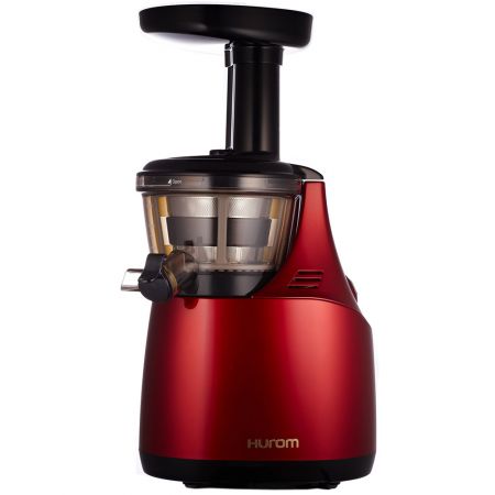 Storcator de fructe si legume cu melc Hurom HE, 150W, 70 RPM, Recipient suc 0.3 l, Recipient pulpa, Rosu