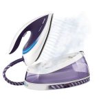 Statie de calcat Philips PerfectCare Pure GC7635/30, Talpa T-ionicGlide, 2400 W, 1.5 l, 240 g/min, Alb/Mov