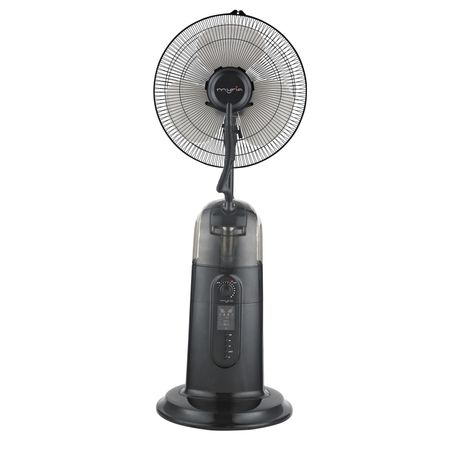 Ventilator cu apa MYRIA MY4085, 40 cm, telecomanda, 75W, negru, Functii de pulverizare si racire