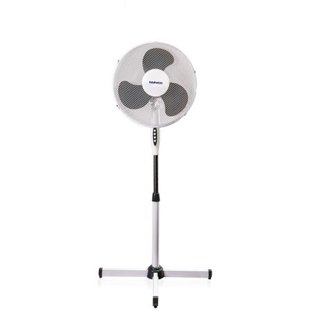Ventilator cu picior Daewoo DDV160, 42 W, 3 trepte de viteza, miscare oscilatorie, Alb