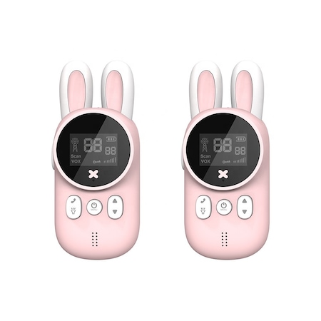 Set 2 statii Walkie Talkie Copii Fluffy®, Antena si Lanterna, Roz Reivew si Pareri